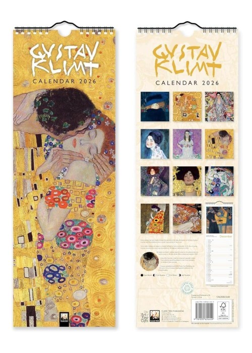 Kalendarz 2026 ścienny paskowy Gustav Klimt