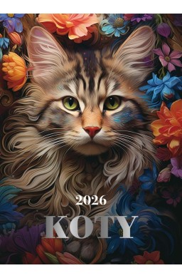 Kalendarz 2026 wieloplanszowy 24x34cm AI Koty