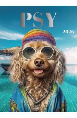 Kalendarz 2026 wieloplanszowy 24x34cm AI Psy