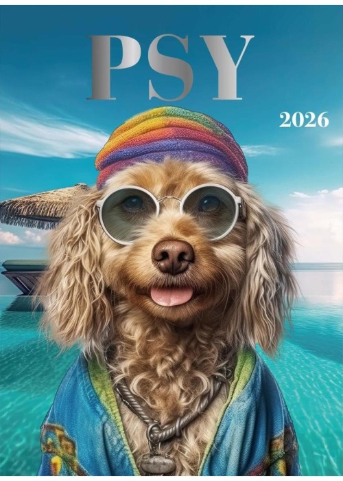 Kalendarz 2026 wieloplanszowy 24x34cm AI Psy