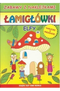 Łamigłówki. Elfy. Zabawy z naklejkami