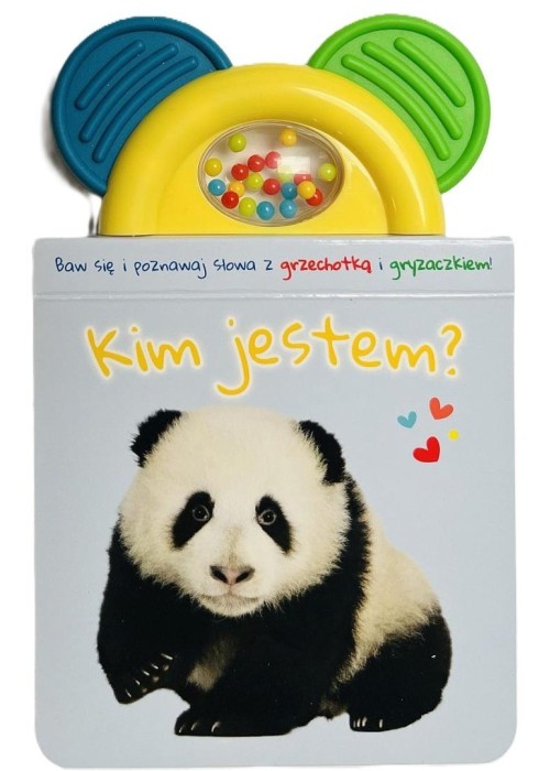 Książeczka z gryzakiem i grzechotką. Kim jestem?