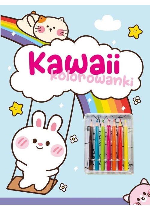 Kawaii kolorowanki niebieska