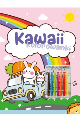 Kawaii kolorowanki różowa