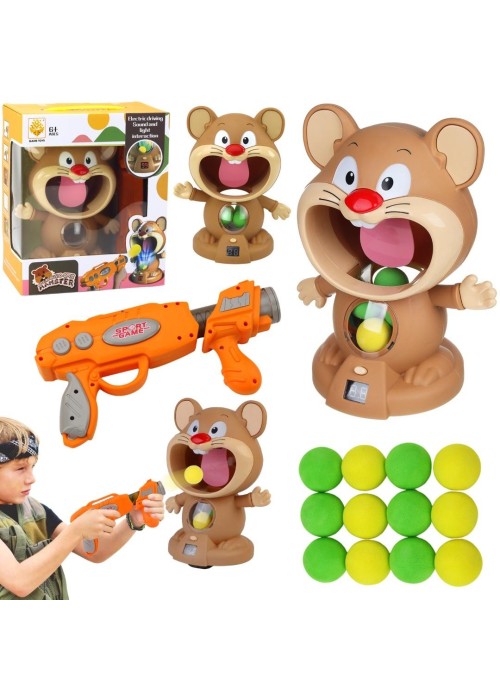 Interaktywna strzelnica Chomik Łakomczuch