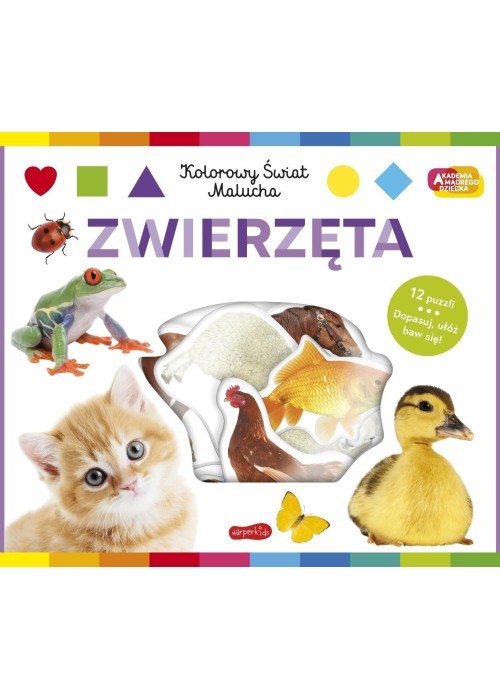 Zwierzęta Akademia mądrego dziecka. Kolorowy...