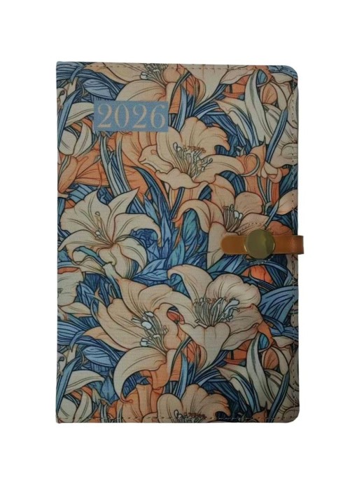 Terminarz 2026 tygodniowy 13x18,4cm klips