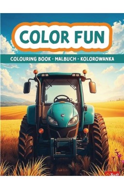 Książka aktywizująca Maszyny rolnicze kolorowanka