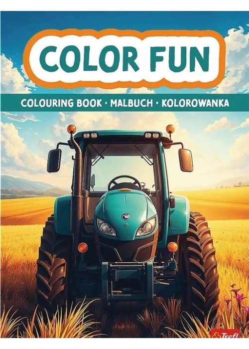 Książka aktywizująca Maszyny rolnicze kolorowanka