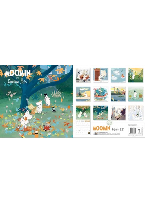 Kalendarz 2026 ścienny kwadrat Muminki