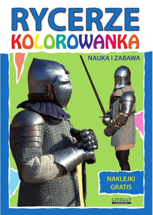 Rycerze. Kolorowanka z naklejkami