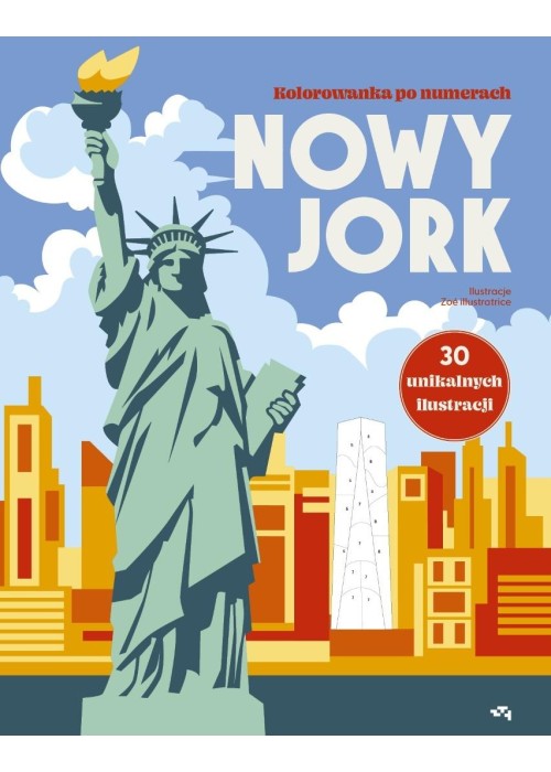 Nowy Jork. Kolorowanka po numerach