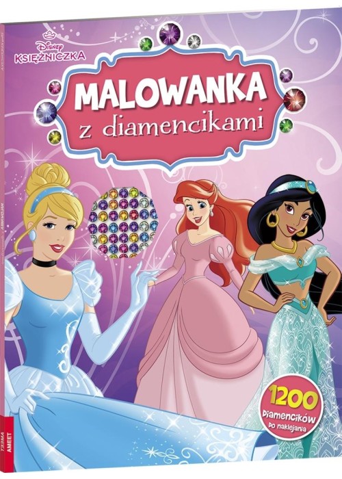 Disney Księżniczka. Malowanka z diamencikami