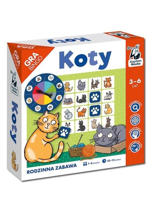 Kapitan Nauka. Koty. Gra bingo