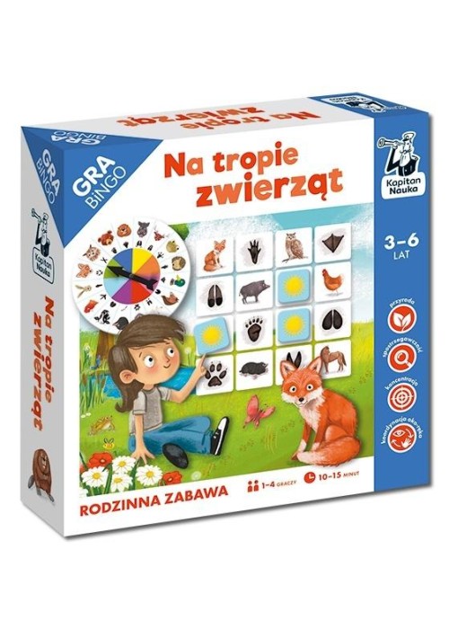 Kapitan Nauka. Na tropie zwierząt. Gra bingo