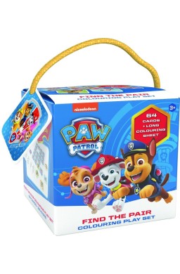 Memory 64 karty + kolorowanka Psi Patrol