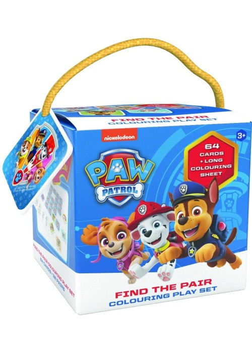 Memory 64 karty + kolorowanka Psi Patrol