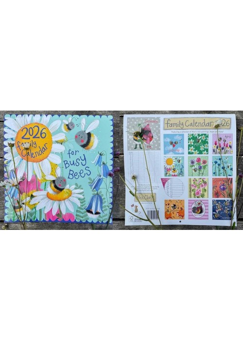 Kalendarz 2026 ścienny notatnikowy Pszczółki