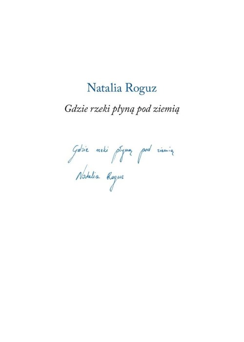 Gdzie rzeki płyną pod ziemią