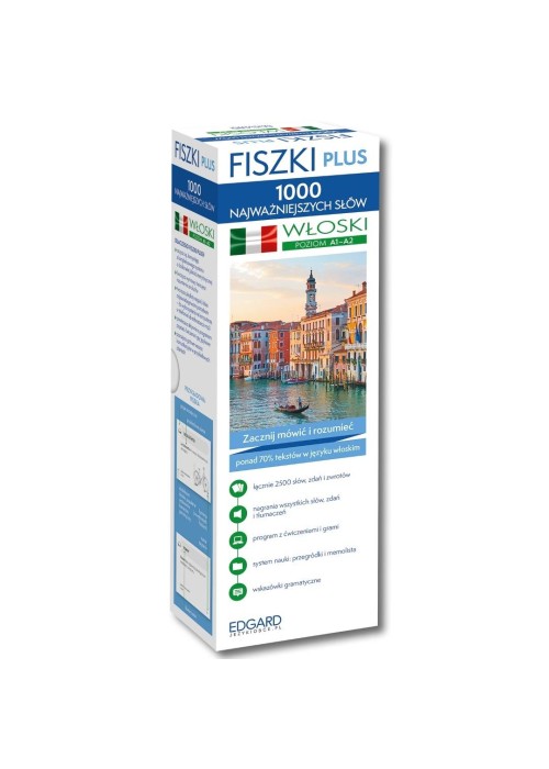 Włoski Fiszki PLUS 1000 najważniejszych słów