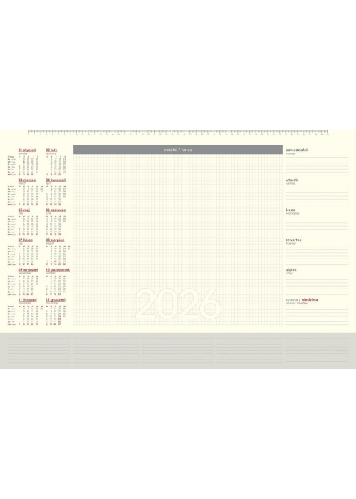 Kalendarz 2026 biuwar