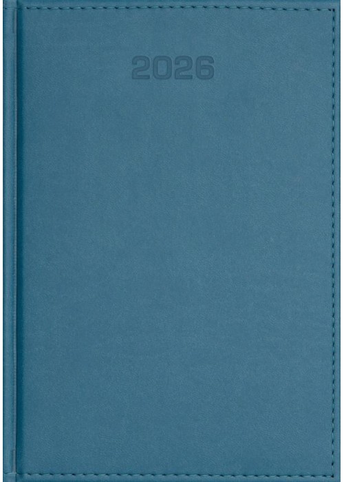 Kalendarz 2026 dzienny A5 Vivella niebieski