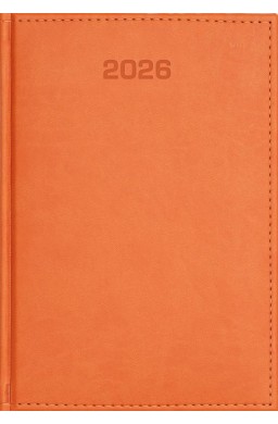 Kalendarz 2026 dzienny A5 Vivella pomarańczowy