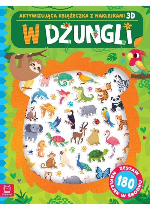 W dżungli. Aktywizująca książeczka z naklejkami 3D