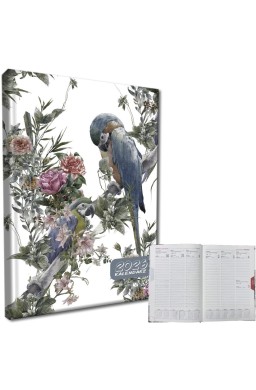 Kalendarz 2026 A5 tygodniowy rozkładówka Papugi