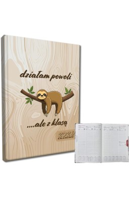 Kalendarz 2026 A5 tygodniowy rozkładówka Leniwiec