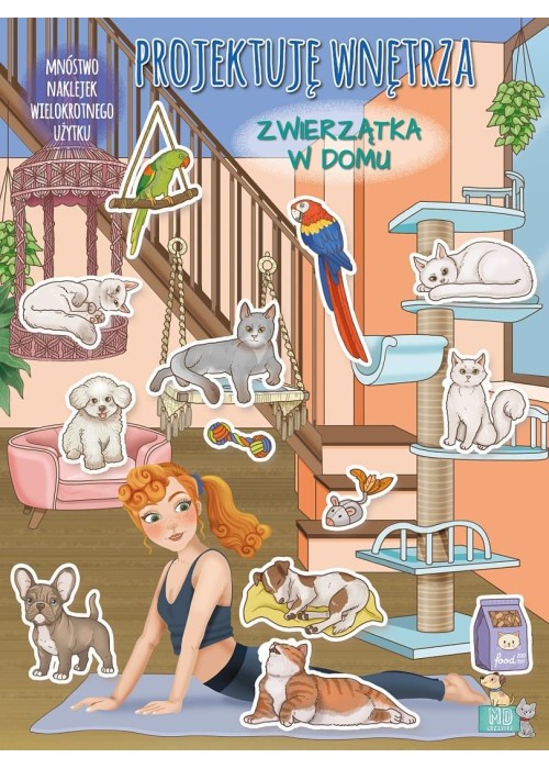 Projektuję wnętrza z naklejkami. Zwierzątka w domu