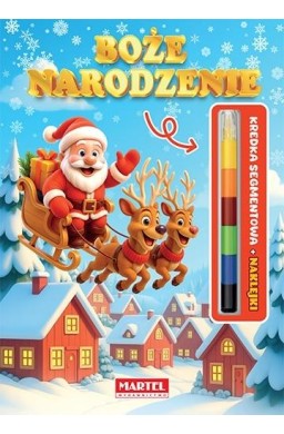 Modułowa kredka. Boże Narodzenie z naklejkami