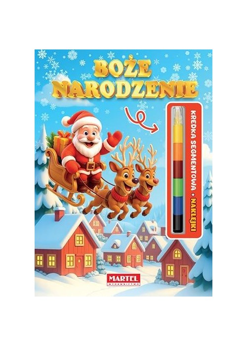 Modułowa kredka. Boże Narodzenie z naklejkami