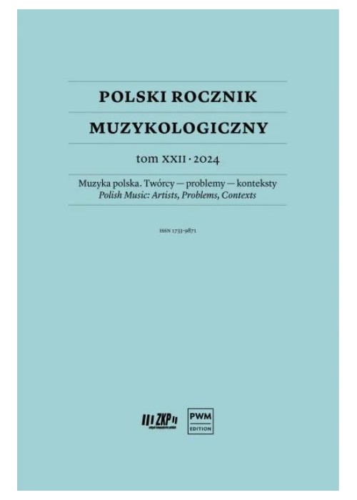 Polski Rocznik Muzykologiczny T.22 2024