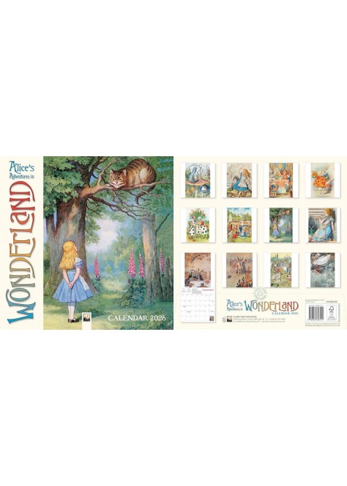 Kalendarz 2026 ścienny Alicja w Krainie Czarów