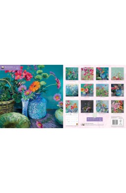 Kalendarz 2026 ścienny kwadrat Kwiaty Nel Whatmore