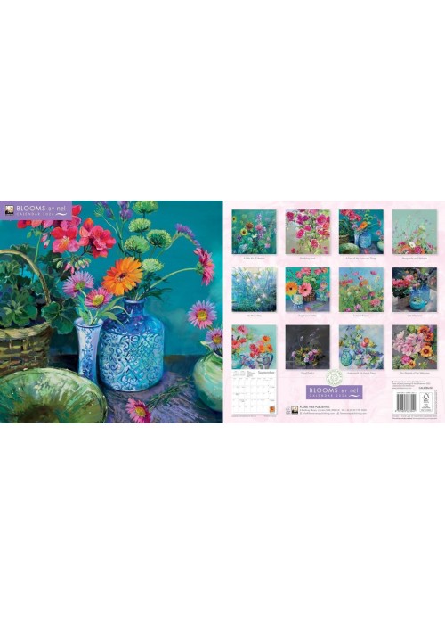 Kalendarz 2026 ścienny kwadrat Kwiaty Nel Whatmore