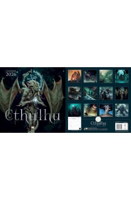 Kalendarz 2026 ścienny kwadrat Cthulhu