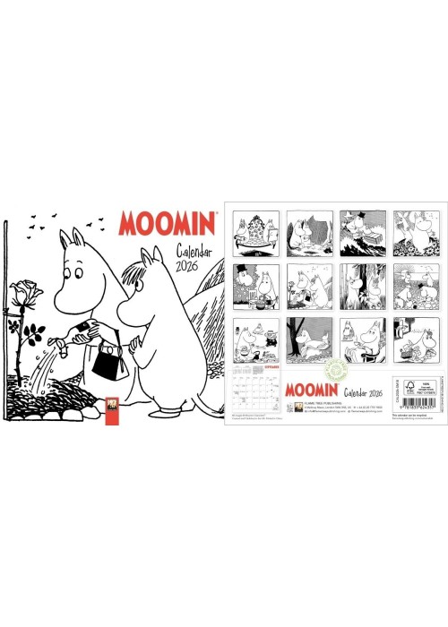 Kalendarz 2026 ścienny kwadrat Muminki