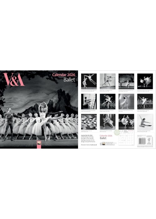 Kalendarz 2026 ścienny kwadrat Balet V&A