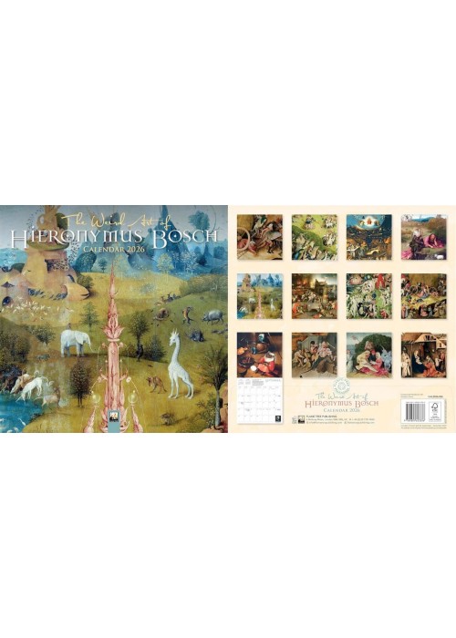 Kalendarz 2026 ścienny kwadrat Hieronymus Bosch