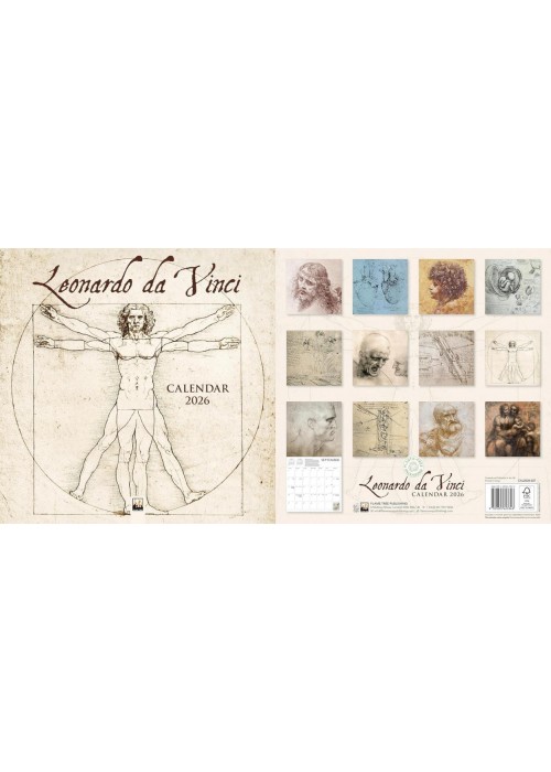 Kalendarz 2026 ścienny Leonardo da Vinci Wall