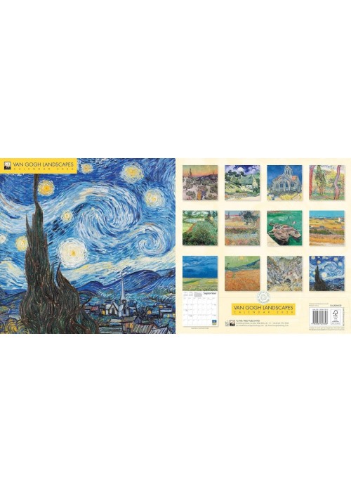 Kalendarz 2026 ścienny Krajobrazy Vincent van Gogh