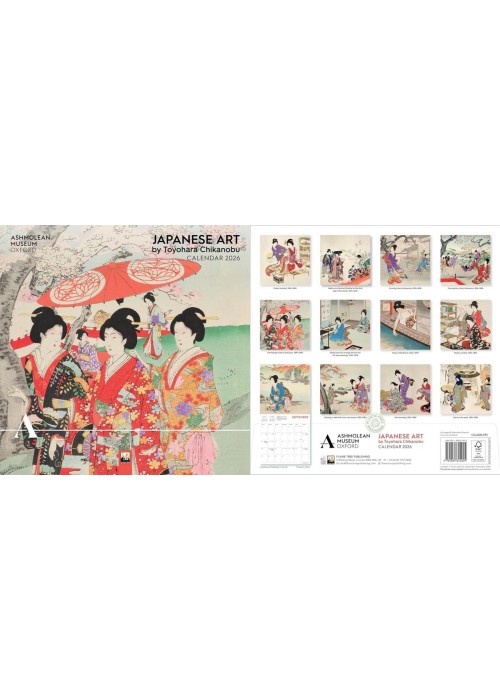 Kalendarz 2026 ścienny kwadrat Japońska sztuka