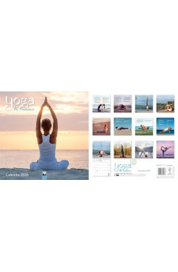 Kalendarz 2026 ścienny kwadrat Joga i medytacja