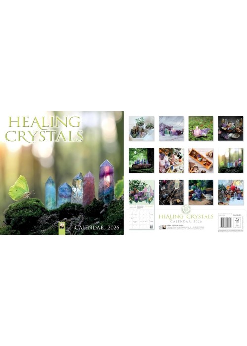 Kalendarz 2026 ścienny kwadrat Kryształy