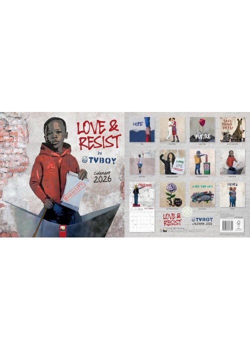 Kalendarz 2026 ścienny TVBOY: Love & Resist!