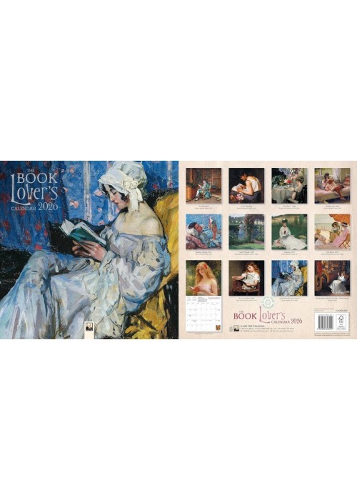 Kalendarz 2026 ścienny kwadrat The Book Lover's