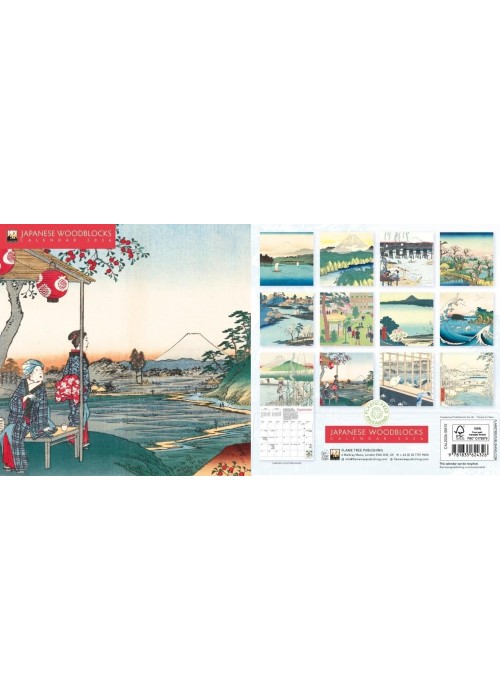 Kalendarz 2026 ścienny kwadrat drzeworyty