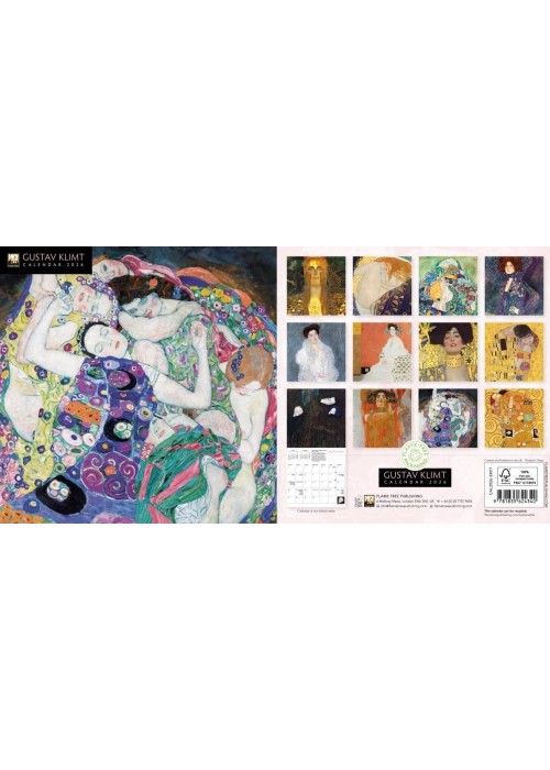 Kalendarz 2026 ścienny kwadrat Gustav Klimt